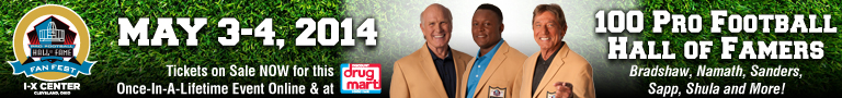 Pro Football Hall of Fame Fan Fest May 3-4, 2014